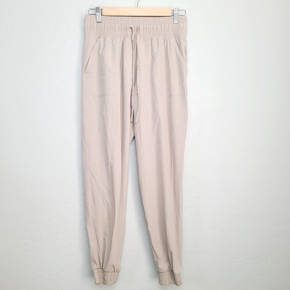 Albion Pants - Albion Jogger Pants M Beige Lightweight Pockets Drawstring Pull-On Outdoor